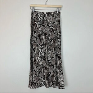 Wilfred Zebra Print Midi Skirt